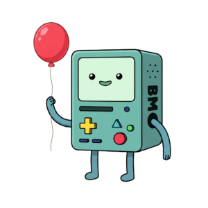 Happy Balloon Bmo, Cartoon, Adventure_Time, BMO, easy, famous
