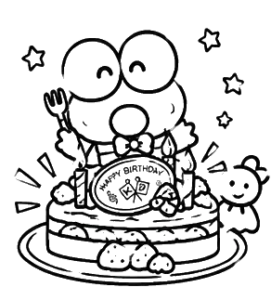 Happy Brirthday Frog, Cartoon, birthday_cake, normal, JP, CN
