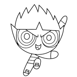 Happy Butch, Cartoon, powerpuff_girls, no_color, easy, US