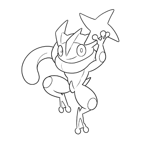 Happy Greninja, Cartoon, Pokemon, Greninja, normal, famous