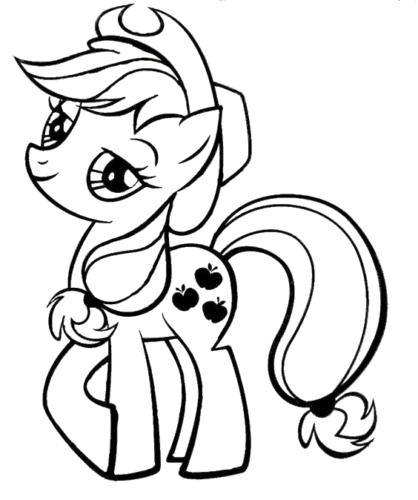 Happy Little Pony, Cartoon, My_Little_Pony, unknown_character, easy, famous