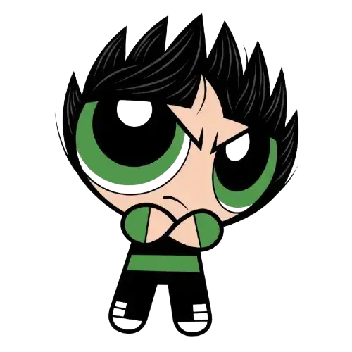 Hero Butch, Cartoon, Powerpuff_Girls, Buttercup, easy, famous