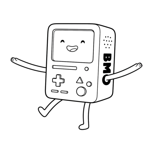 Joyful Jump Bmo, Cartoon, Adventure_Time, BMO, easy, famous