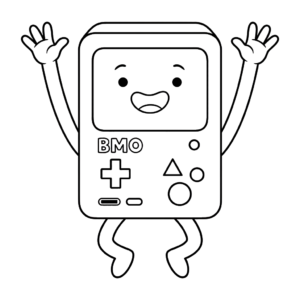 Jumping Joyful Bmo, Cartoon, Adventure_Time, BMO, easy, famous
