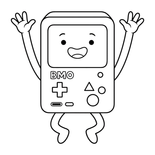 Jumping Joyful Bmo, Cartoon, Adventure_Time, BMO, easy, famous