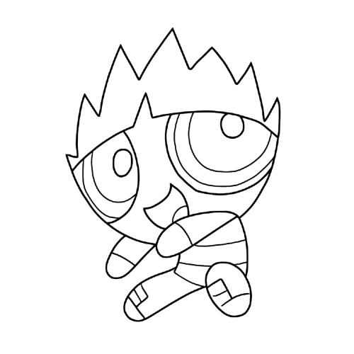 Jumping Butch, Cartoon, Powerpuff_Girls, unknown_character, easy, famous