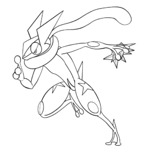 Jumping Greninja, Cartoon, pokemon, greninja, easy, famous