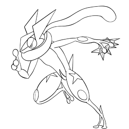 Jumping Greninja, Cartoon, pokemon, greninja, easy, famous