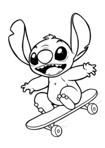 Jumping Stitch, Cartoon, Lilo_and_Stitch, Stitch, normal, famous