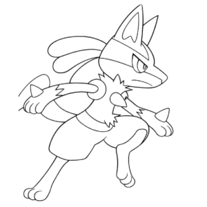 Kicking Lucario, Cartoon, Pokemon, Lucario, normal, famous