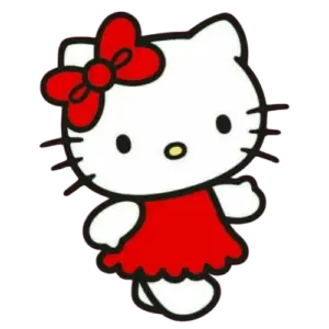 Kitty Color Basic Tile Dress, Cartoon, sanrio, hello_kitty, coloring_pages, colored