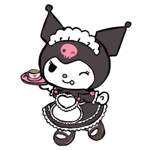 Kuromi Coffee, Cartoon, Sanrio, Kuromi, easy, famous