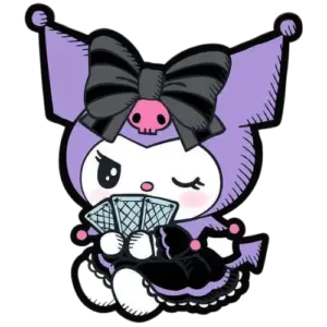 Kuromi Color Sit Pose, Cartoon, Sanrio, Kuromi, normal, famous
