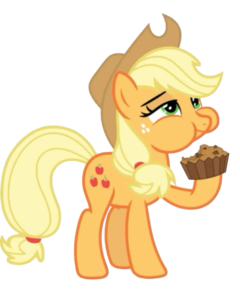 Laughing Apple Pony, Cartoon, My_Little_Pony, Applejack, easy, famous