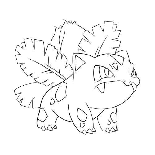 Leafy Ivysaur, Cartoon, pokemon, bulbasaur, easy, famous