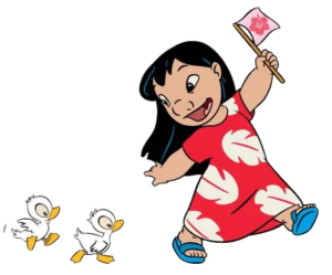 Lilo Hula Dance, Cartoon, Lilo_and_Stitch, Lilo, easy, famous