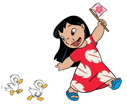 Lilo Hula Dance, Cartoon, Lilo_and_Stitch, Lilo, easy, famous