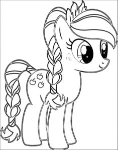 Long Mane Pony, Cartoon, my_little_pony, applejack, easy, famous