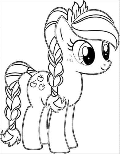 Long Mane Pony, Cartoon, my_little_pony, applejack, easy, famous