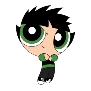Lovely Butch, Cartoon, The_Powerpuff_Girls, Buttercup, easy, famous