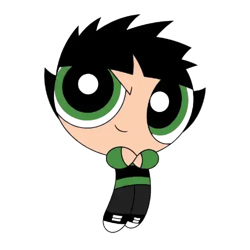 Lovely Butch, Cartoon, The_Powerpuff_Girls, Buttercup, easy, famous