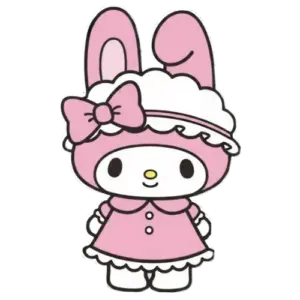 Pink Melody, Cartoon, Hello_Kitty, My_Melody, easy, famous