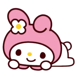 Melody Color Basic Sleep, Cartoon, sanrio, my_melody, easy, famous