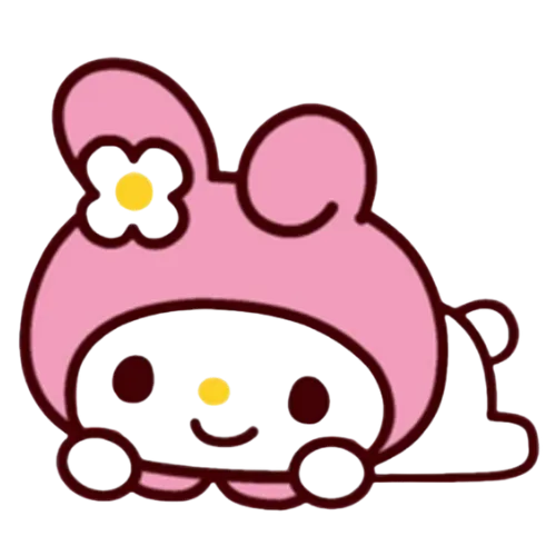 Melody Color Basic Sleep, Cartoon, sanrio, my_melody, easy, famous