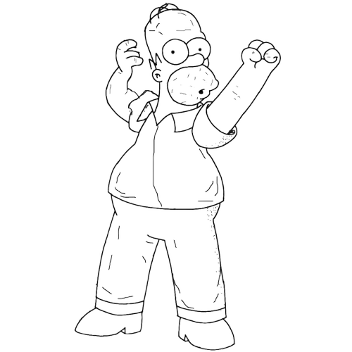 PACIFIER MOUTH, Cartoon, the_simpsons, homer_simpson, normal, famous