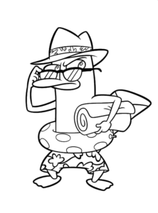 Perry Robot Outline, Cartoon, no_event, hard, US, CA