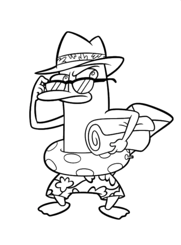Perry Robot Outline, Cartoon, no_event, hard, US, CA