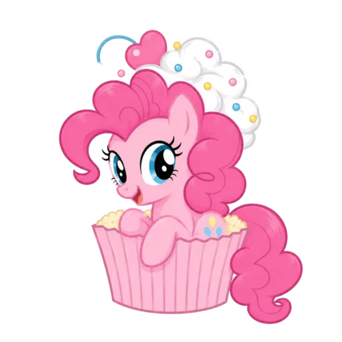 Pink Pony Head, Cartoon, My_Little_Pony, Pinkie_Pie, easy, famous