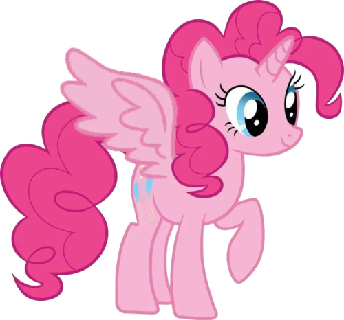 Pink Pony Smiling, Cartoon, My_Little_Pony, Pinkie_Pie, easy, famous