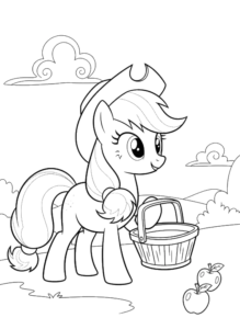 Pony With Gift Box, Cartoon, My_Little_Pony, unknown, easy, famous
