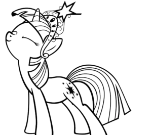Pony With Long Mane Outline, Cartoon, my_little_pony, twilight_sparkle, normal, famous