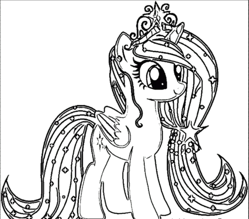 Princess Pony Coloring (2), Cartoon, My_Little_Pony, unknown_character, normal, famous