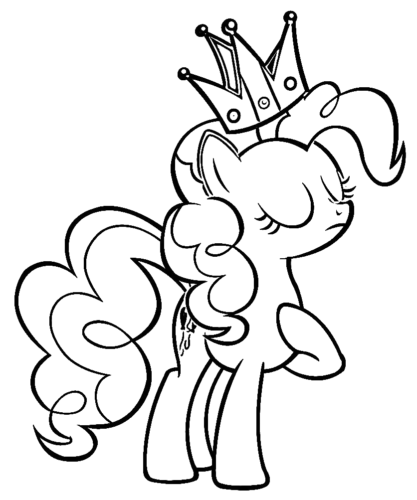 Princess Pony Coloring, Cartoon, my_little_pony, unknown_character, easy, famous