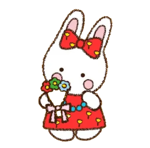 Punny Red, Cartoon, Hello_Kitty, My_Melody, easy, famous