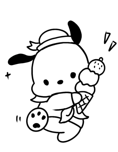 Puppy Watering Plant, Cartoon, Sanrio, Cinnamoroll, easy, famous