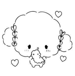 Puppy With Hear, Cartoon, cute_animal, easy, JP, US