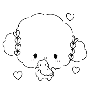 Puppy With Hear, Cartoon, cute_animal, easy, JP, US