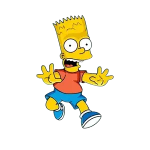 RUNNING POSE, Cartoon, The_Simpsons, Bart_Simpson, easy, famous