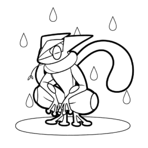 Rainy Greninja, Cartoon, Pokemon, Greninja, normal, famous