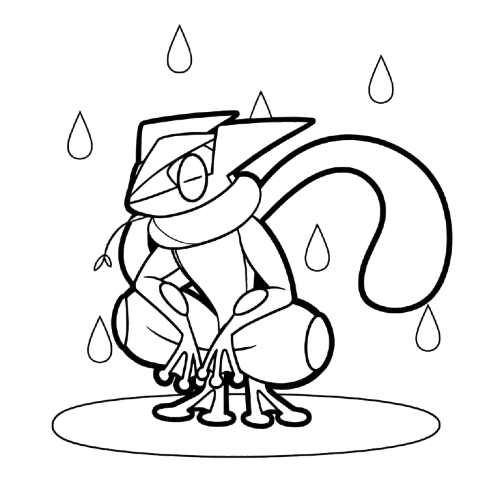 Rainy Greninja, Cartoon, Pokemon, Greninja, normal, famous