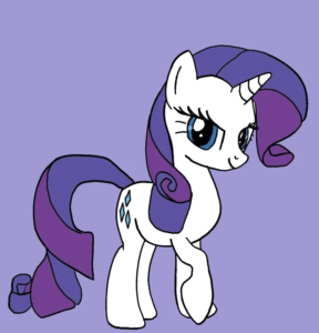 Rarity Standing, Cartoon, My_Little_Pony, Rarity, easy, famous