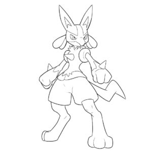 Ribbon Lucario, Cartoon, pokemon, lucario, normal, famous