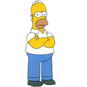 SERIOUS FACE, Cartoon, The_Simpsons, Homer_Simpson, easy, famous