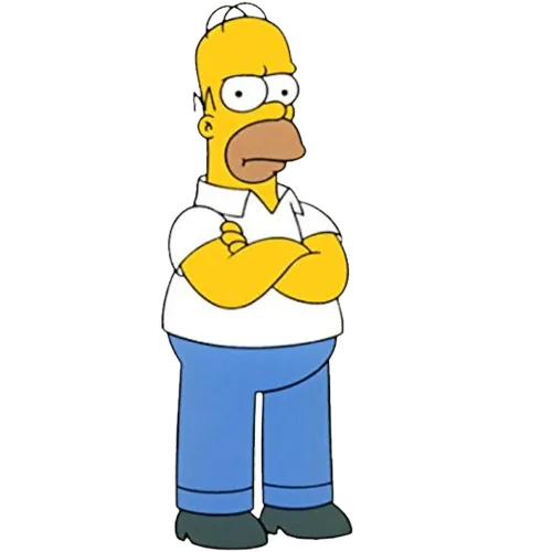 SERIOUS FACE, Cartoon, The_Simpsons, Homer_Simpson, easy, famous