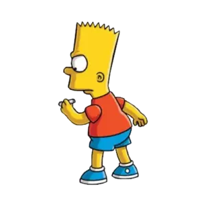 SIDE WAVE, Cartoon, The_Simpsons, Bart_Simpson, easy, famous