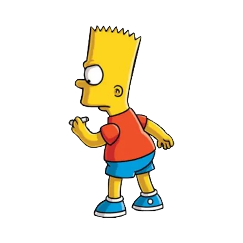 SIDE WAVE, Cartoon, The_Simpsons, Bart_Simpson, easy, famous